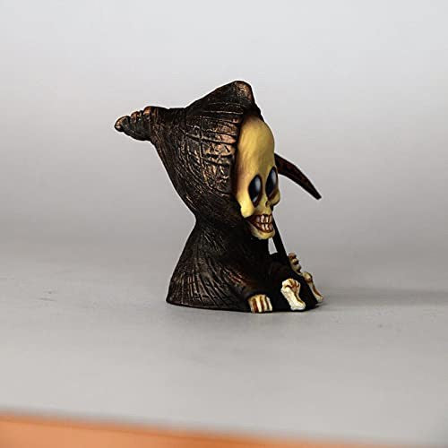 Baby Grim Reaper Ornament Gothic Death Statues Resin Art Craft Decoration Horror Halloween Desktop Statue Ornaments