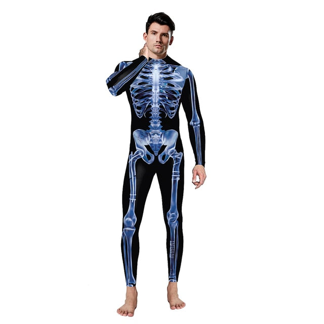 Bodysuit Skeleton Halloween Costumes