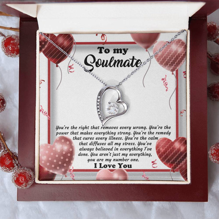 To My Soulmate Necklace You Are My Number One Women Men Anniversary Valentine To Wife From Husband Birthday Gift Ideas Wedding New Baby