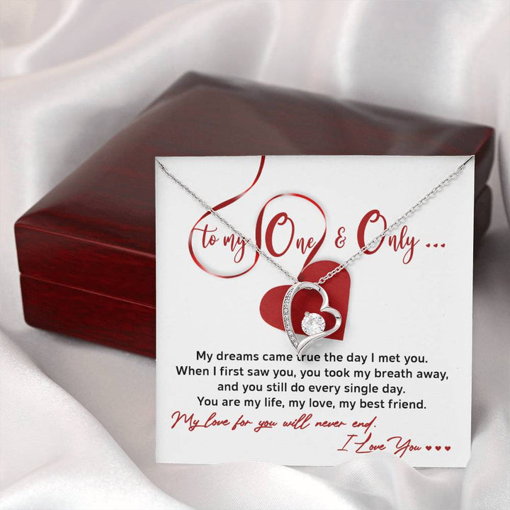To My One And Only Soulmate Necklace Women Men Anniversary Valentine To Wife From Husband Birthday Gift Ideas Wedding New Baby