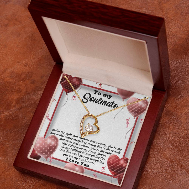 To My Soulmate Necklace You Are My Number One Women Men Anniversary Valentine To Wife From Husband Birthday Gift Ideas Wedding New Baby