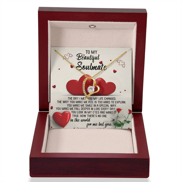 My Beautiful Soulmate Forever Necklace, Soulmate Gifts for Women Men, Anniversary Valentine Gift for Soulmate, Necklace For Wife From Husband, Birthday Gifts For Wife, Birthday Gifts For Soulmate, Wife Birthday Gift Ideas, Wedding, New Baby