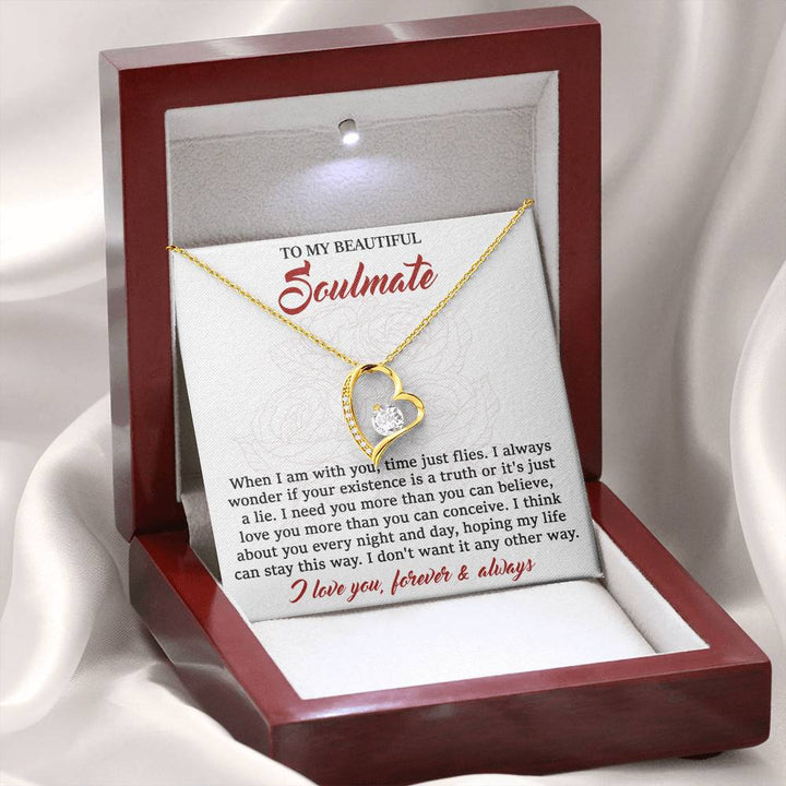 To My Beautiful Soulmate, I Need You More, Soulmate Gifts for Women Men, Anniversary Valentine Gift for Soulmate, Necklace For Wife From Husband, Birthday Gifts For Wife, Birthday Gifts For Soulmate, Wife Birthday Gift Ideas, Wedding, New Baby