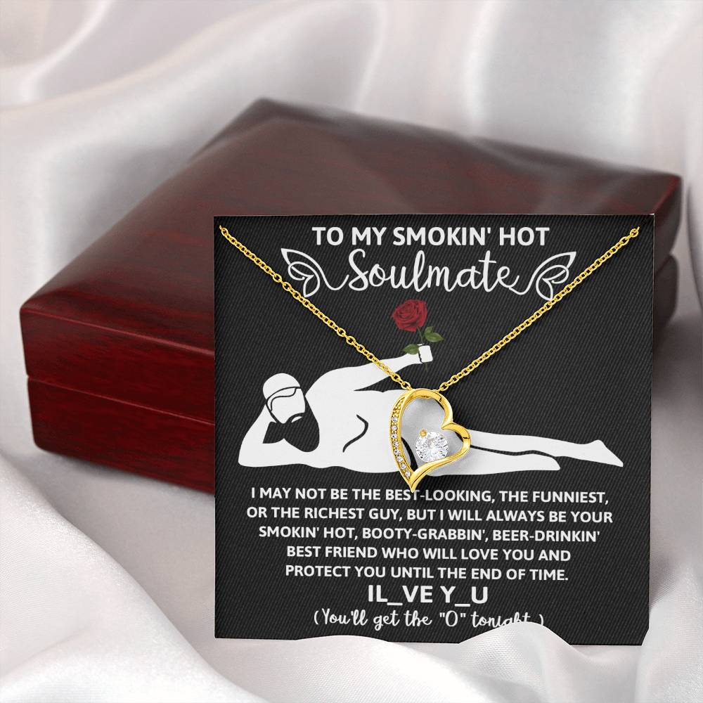 Funny Naughty Message To My Hot Smoking Soulmate Necklace Women Men Anniversary Valentine To Wife From Husband Birthday Gift Ideas Wedding New Baby