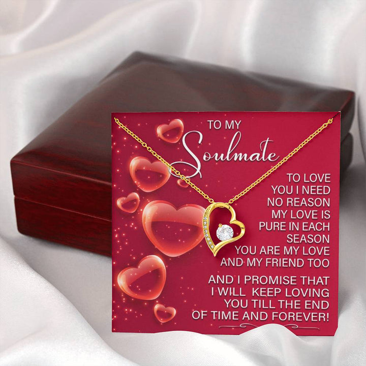 To My My Soulmate, Keep Loving You Till End Of Time, Soulmate Gifts for Women Men, Anniversary Valentine Gift for Soulmate, Necklace For Wife From Husband, Birthday Gifts For Wife, Birthday Gifts For Soulmate, Wife Birthday Gift Ideas, Wedding, New Baby