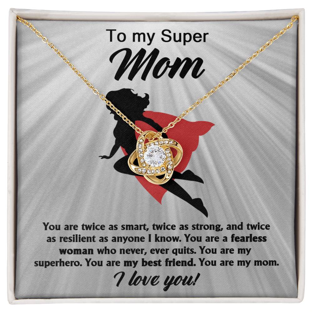 To My Super Mom - you are twice as smart, twice as strong, twice as resilience, a fearless woman who never ever quits, my superhero, best friend and my mom