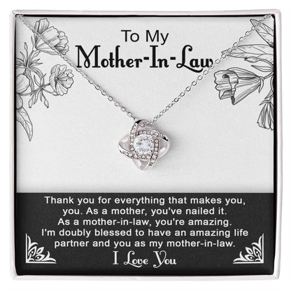 To My Mother-In-Law, you've nailed it, you're amazing, I'm doubly blessed to have an amazing life partner and you as my mother-in-law