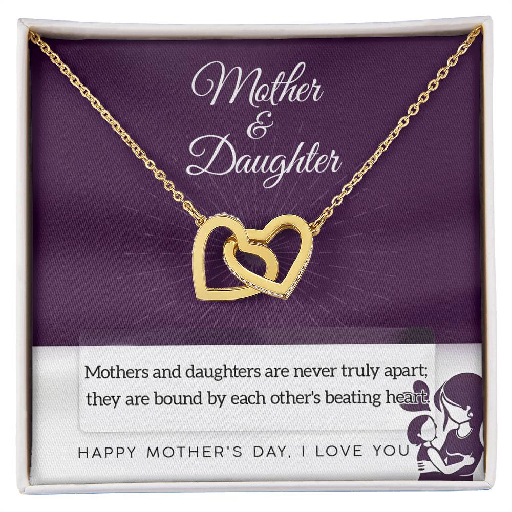 Mother and Daughter are never truly apart they are bounded by each other's beating heart