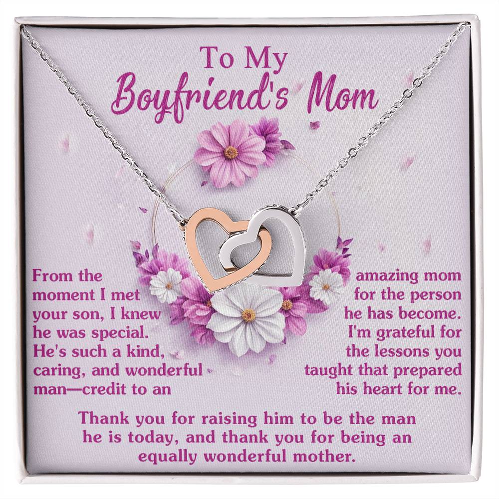 To My Boyfriend's Mum, your son is such a caring and wonderful man - credit to an amazing mom for raising the man he is today, thank you for being a wonderful mother