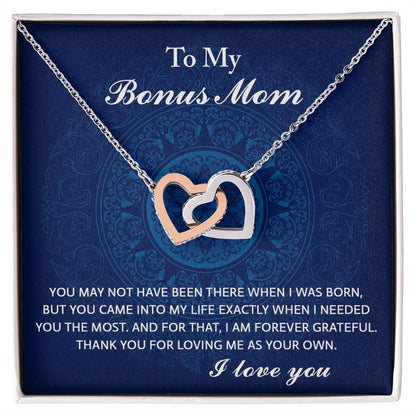 To My Bonus Mom you may not have been there when I was born, but you came into my life exactly when I needed, thank you for loving me as your own