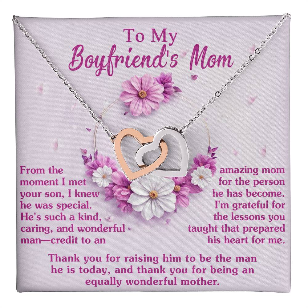 To My Boyfriend's Mum, your son is such a caring and wonderful man - credit to an amazing mom for raising the man he is today, thank you for being a wonderful mother