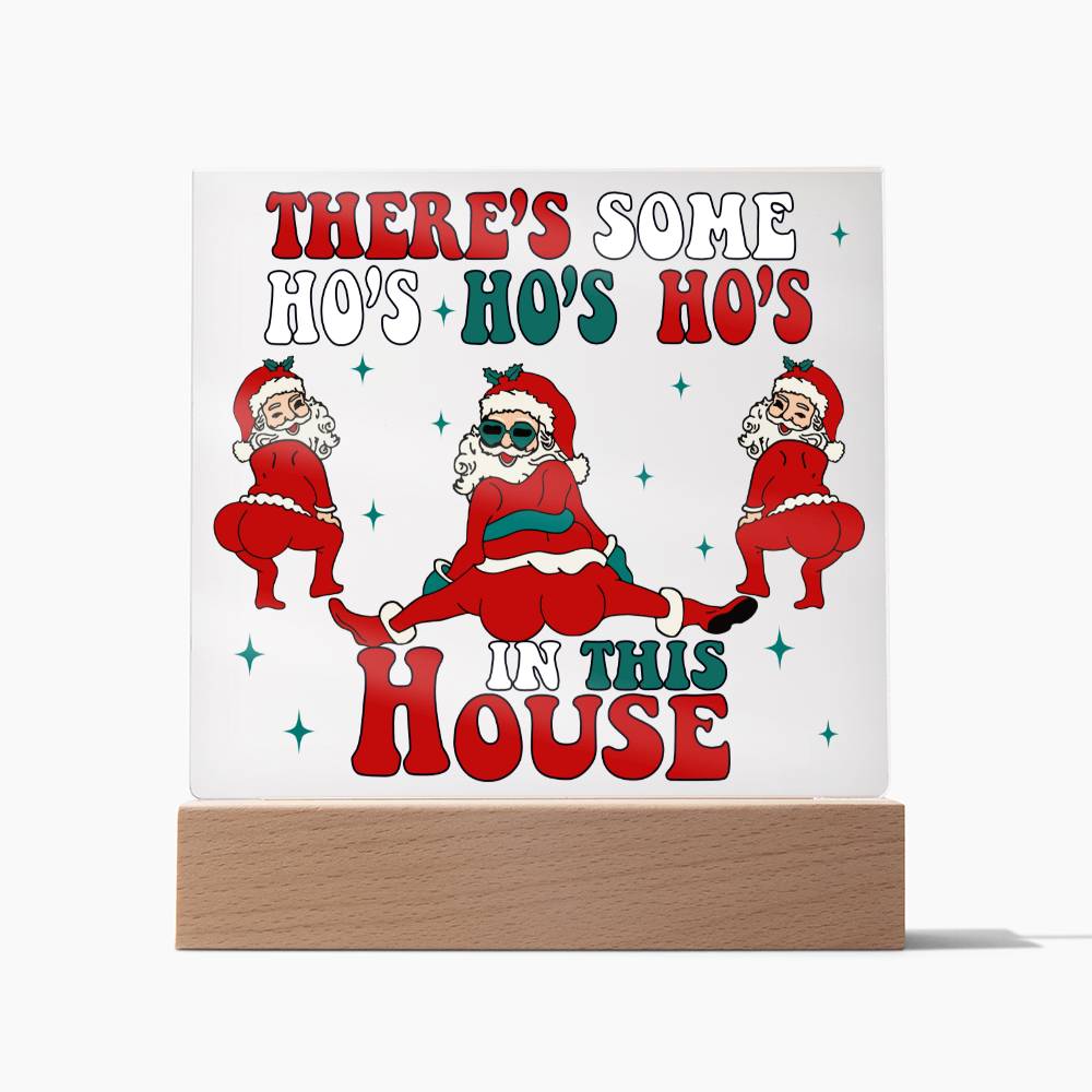 Christmas Greetings There's Some HO's HO's HO's In This House Gift Ideas For Family Friends Colleagues Xmas