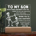Halloween Decorative Plaques To My Son,  I'm infront o cheer you, behind you to have your back, next to you so you never feel alone, gift ideas