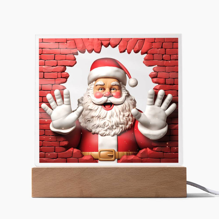 Santa Clause painting in acrylic, gift ideas, xmas, Christmas