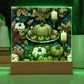 Abundance of Pumpkins for Thanksgiving, gift ideas, xmas, Christmas, stained glass-like painting