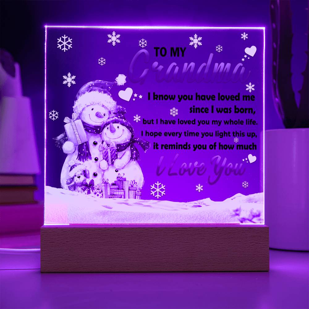 Christmas Gift Ideas To My Grandma,  Xmas, Acrylic plaques, Acrylic decorative plaques, seasons greetings, new year, thanksgiving
