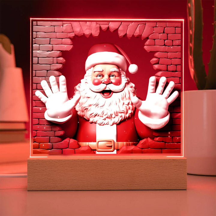 Santa Clause painting in acrylic, gift ideas, xmas, Christmas