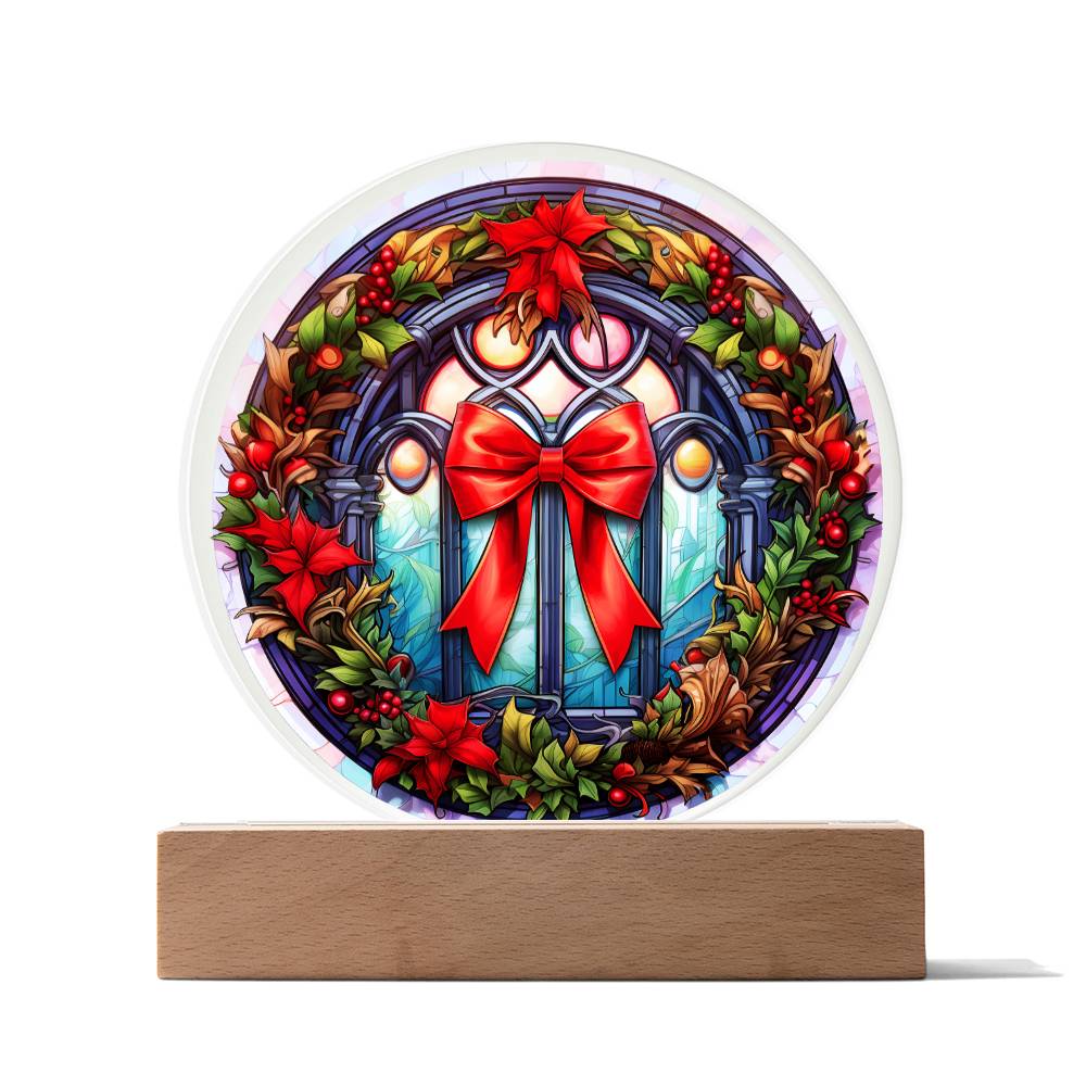 3D Acrylic﻿ Painting Decorative Plaque Christmas Wreath Gift Ideas For Family Colleagues Friends Neighbours
