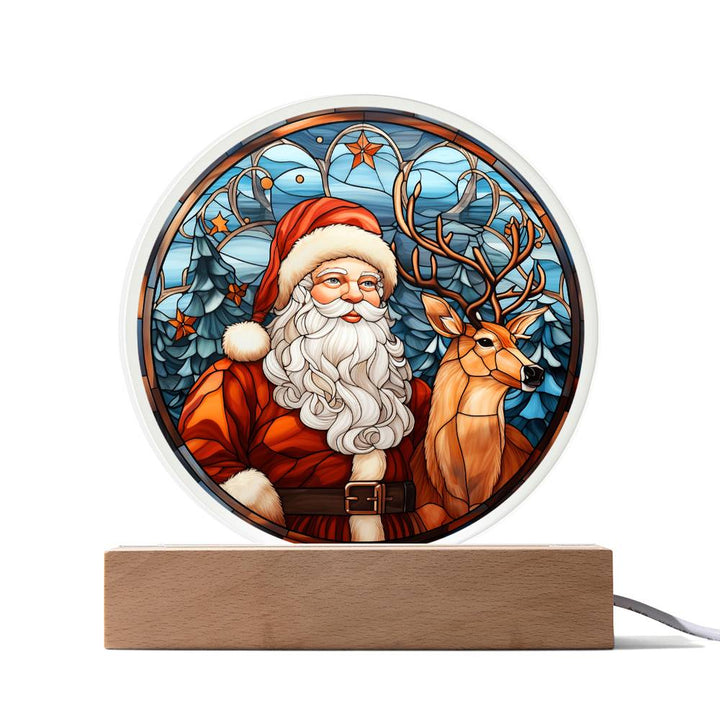 Santa with Reindeer, xmas, Christmas, ho ho ho, thanksgiving, gift ideas
