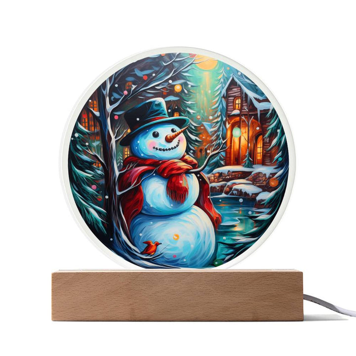 Snowman, smiling snowman, gift ideas, acrylic decor, celebrations, parties, Xmas, Christmas, thanksgiving