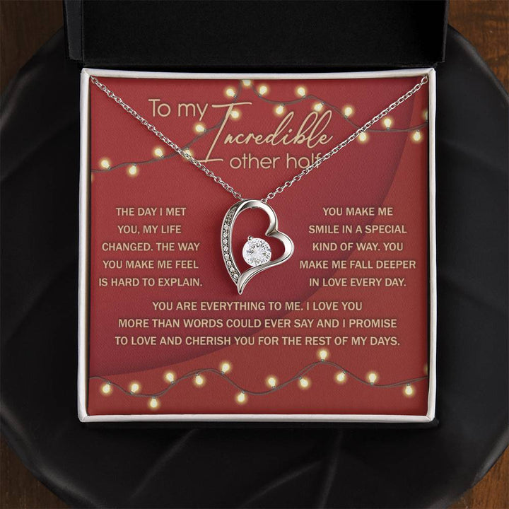 To My The Other Half, Soulmate Gifts for Women Men, Anniversary Valentine Gift for Soulmate, My Soulmate Necklace, Necklace For Wife From Husband, Birthday Gifts For Wife, Birthday Gifts For Soulmate, Wife Birthday Gift Ideas, Wedding, New Baby