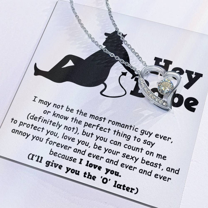 Naughty Soulmate Forever Necklace, Soulmate Gifts for Women Men, Anniversary Valentine Gift for Soulmate, Necklace For Wife From Husband, Birthday Gifts For Wife, Birthday Gifts For Soulmate, Wife Birthday Gift Ideas, Wedding, New Baby