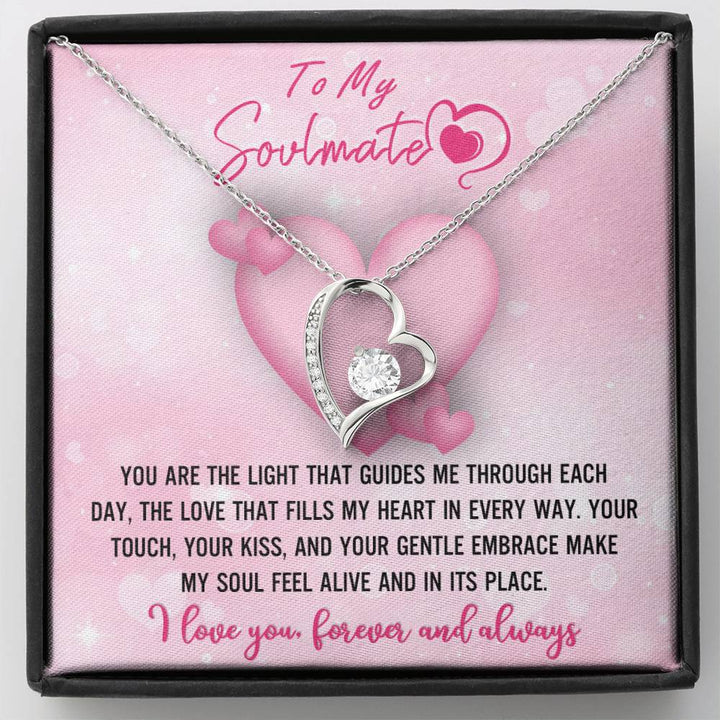 To My Soulmate You Are The Light Necklace Women Men Anniversary Valentine To Wife From Husband Birthday Gift Ideas Wedding New Baby