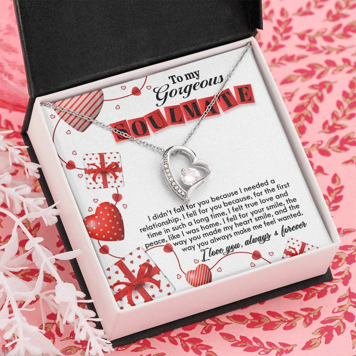 My Gorgeous Soulmate Forever Necklace, Soulmate Gifts for Women Men, Anniversary Valentine Gift for Soulmate, Necklace For Wife From Husband, Soulmate Gifts, Birthday Gifts For Wife, Birthday Gifts For Soulmate, Wife Birthday Gift Ideas, Wedding, New Baby