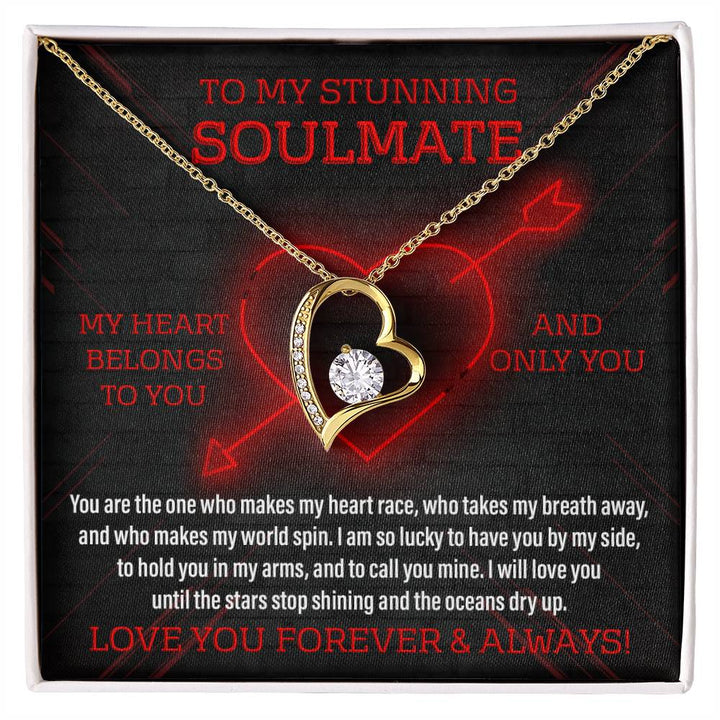 To My Stunning Soulmate My Heart Belongs to You Gifts for Women Men Anniversary Valentine For Wife From Husband Birthday Gift Ideas Wedding New Baby