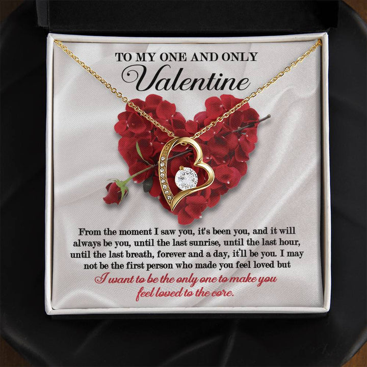 To My One And Only Valentine, Soulmate Gifts for Women Men, Anniversary Valentine Gift for Soulmate, Necklace For Wife From Husband, Birthday Gifts For Wife, Birthday Gifts For Soulmate, Wife Birthday Gift Ideas