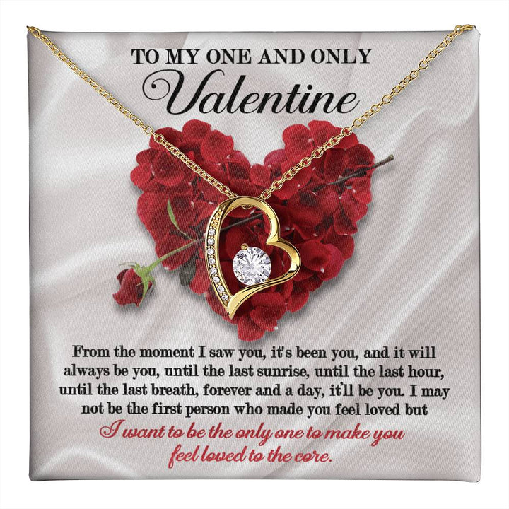 To My One And Only Valentine, Soulmate Gifts for Women Men, Anniversary Valentine Gift for Soulmate, Necklace For Wife From Husband, Birthday Gifts For Wife, Birthday Gifts For Soulmate, Wife Birthday Gift Ideas