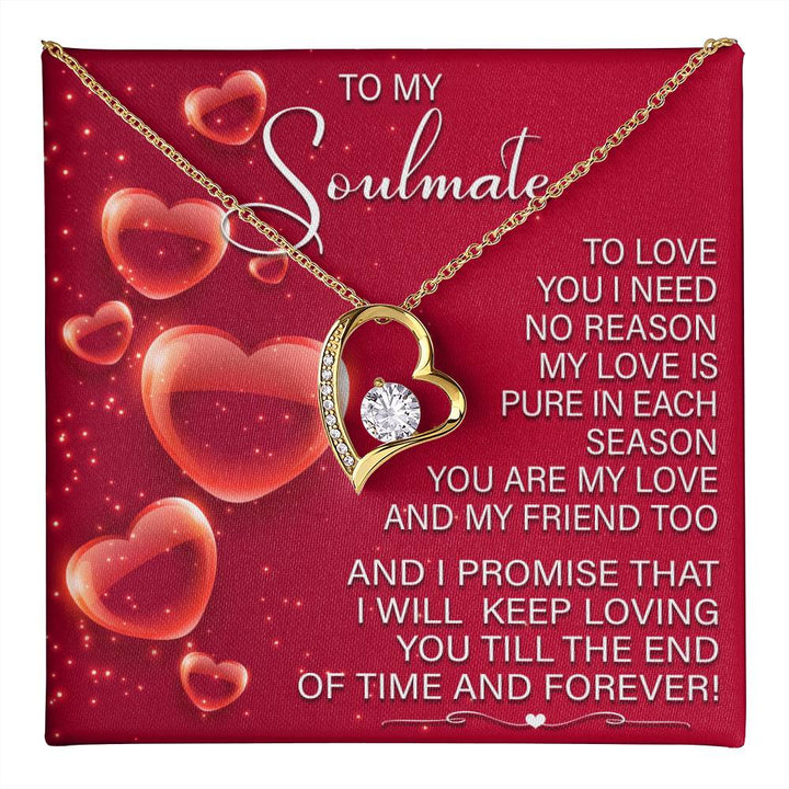 To My My Soulmate, Keep Loving You Till End Of Time, Soulmate Gifts for Women Men, Anniversary Valentine Gift for Soulmate, Necklace For Wife From Husband, Birthday Gifts For Wife, Birthday Gifts For Soulmate, Wife Birthday Gift Ideas, Wedding, New Baby