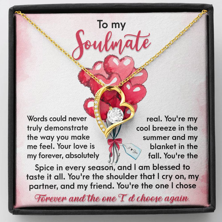To My Soulmate I Choose You Forever, Soulmate Gifts for Women Men, Anniversary Valentine Gift for Soulmate, Necklace For Wife From Husband, Soulmate Gifts, Birthday Gifts For Wife, Birthday Gifts For Soulmate, Wife Birthday Gift Ideas, Wedding, New Baby