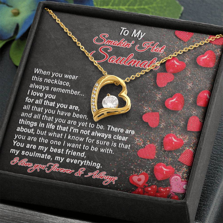 My Smoking Hot Soulmate Forever Necklace, Soulmate Gifts for Women Men, Anniversary Valentine Gift for Soulmate, Necklace For Wife From Husband, Birthday Gifts For Wife, Birthday Gifts For Soulmate, Wife Birthday Gift Ideas, Wedding, New Baby