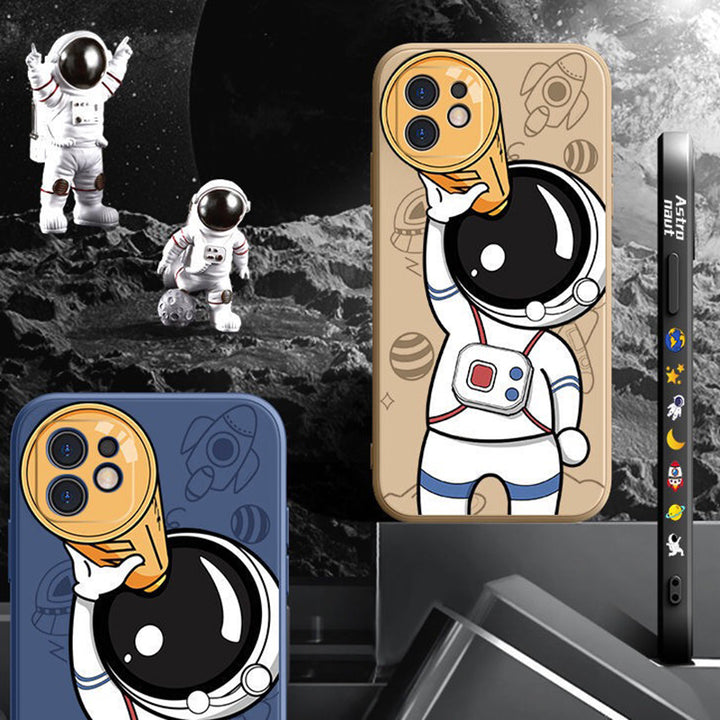 Unleash your curiosity for space exploration with our Cute Astronaut Phone Case (model 12 & later)