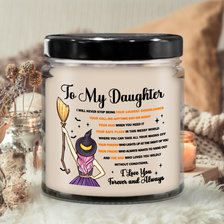 Halloween Candle  - To My Daugther: Your Friend