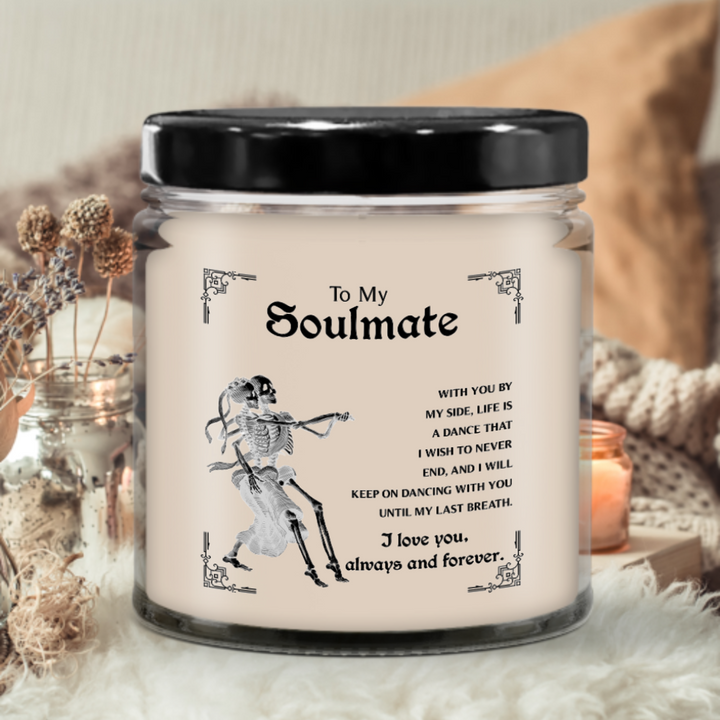 Halloween Candle - To My Soulmate: Keep On Dancing