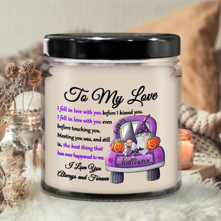 Halloween Candle - To My Love: I Fell In Love