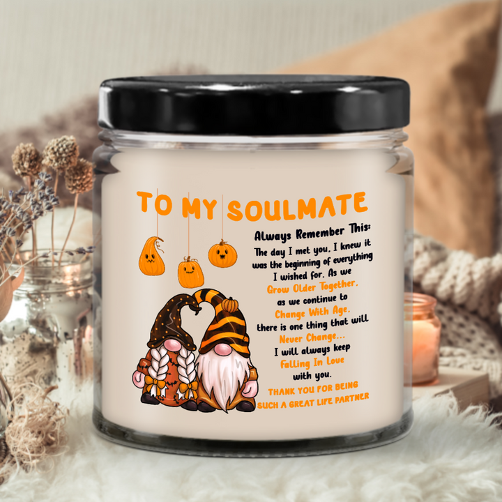Halloween  Candle - To My Soulmate: Grow Old Together
