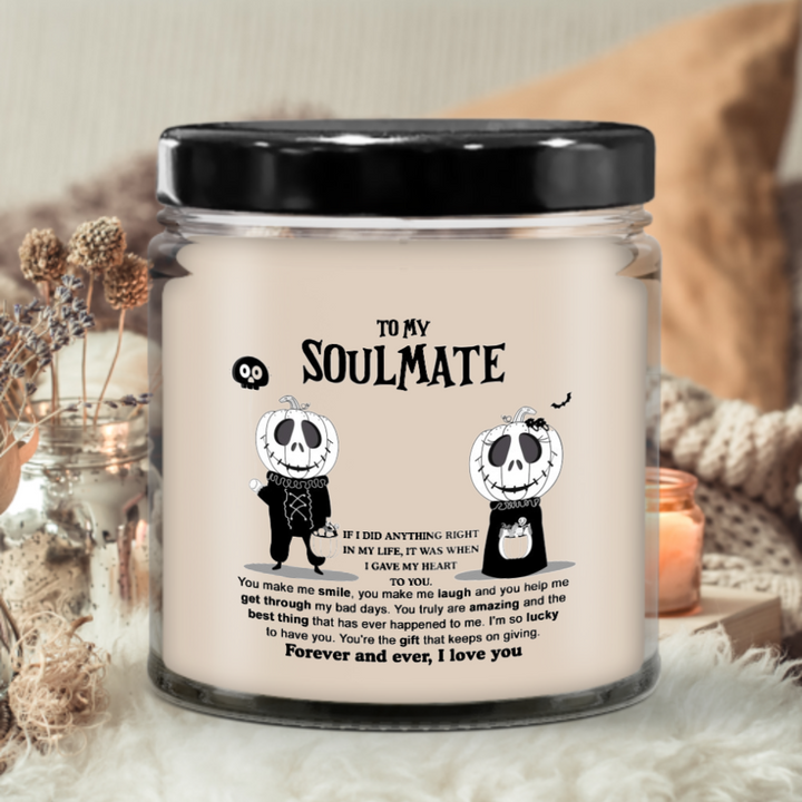 Halloween Candle - To My Soulmate: The Best Thing
