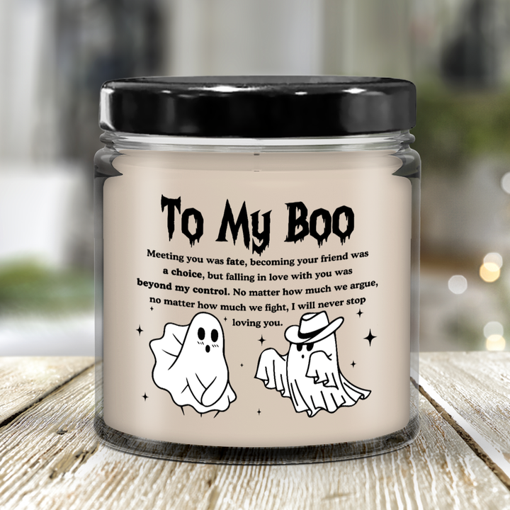 Halloween Candle - To Boo: Meeting You