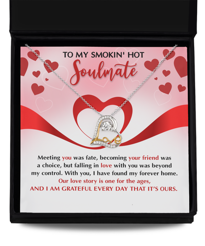 To My Smoking Hot Soulmate Necklace I Found The Forever Home Gifts Ideas for Women Men Anniversary Valentine Gift Necklace For Wife From Husband Birthday Wedding New Baby