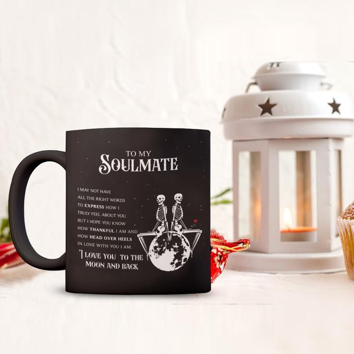 Halloween mug - To My Soulmate: Love You To the Moon and Back
