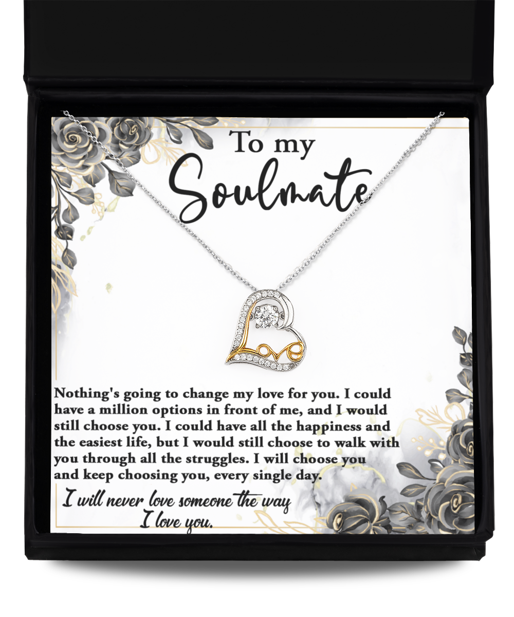 To My Soulmate I Will Keep Choosing You, Soulmate Gifts for Women Men, Anniversary Valentine Gift for Soulmate, Soulmate Necklace For Wife From Husband, Soulmate Gifts, Birthday Gifts For Wife, Birthday Gifts For Soulmate