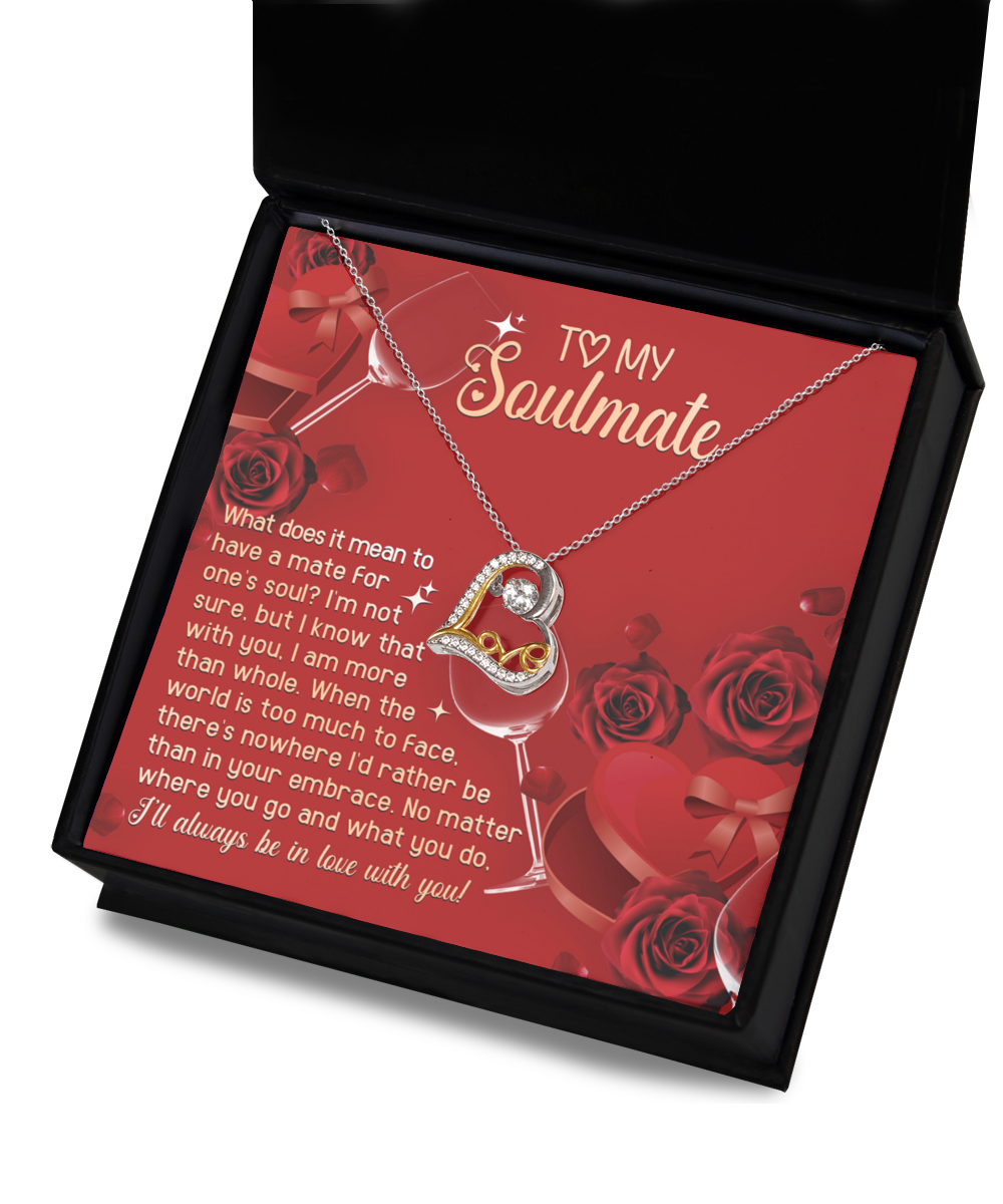To My Soulmate Be In Your Embrace, Soulmate Gifts for Women Men, Anniversary Valentine Gift for Soulmate, Soulmate Necklace For Wife From Husband, Soulmate Gifts, Birthday Gifts For Wife, Birthday Gifts For Soulmate
