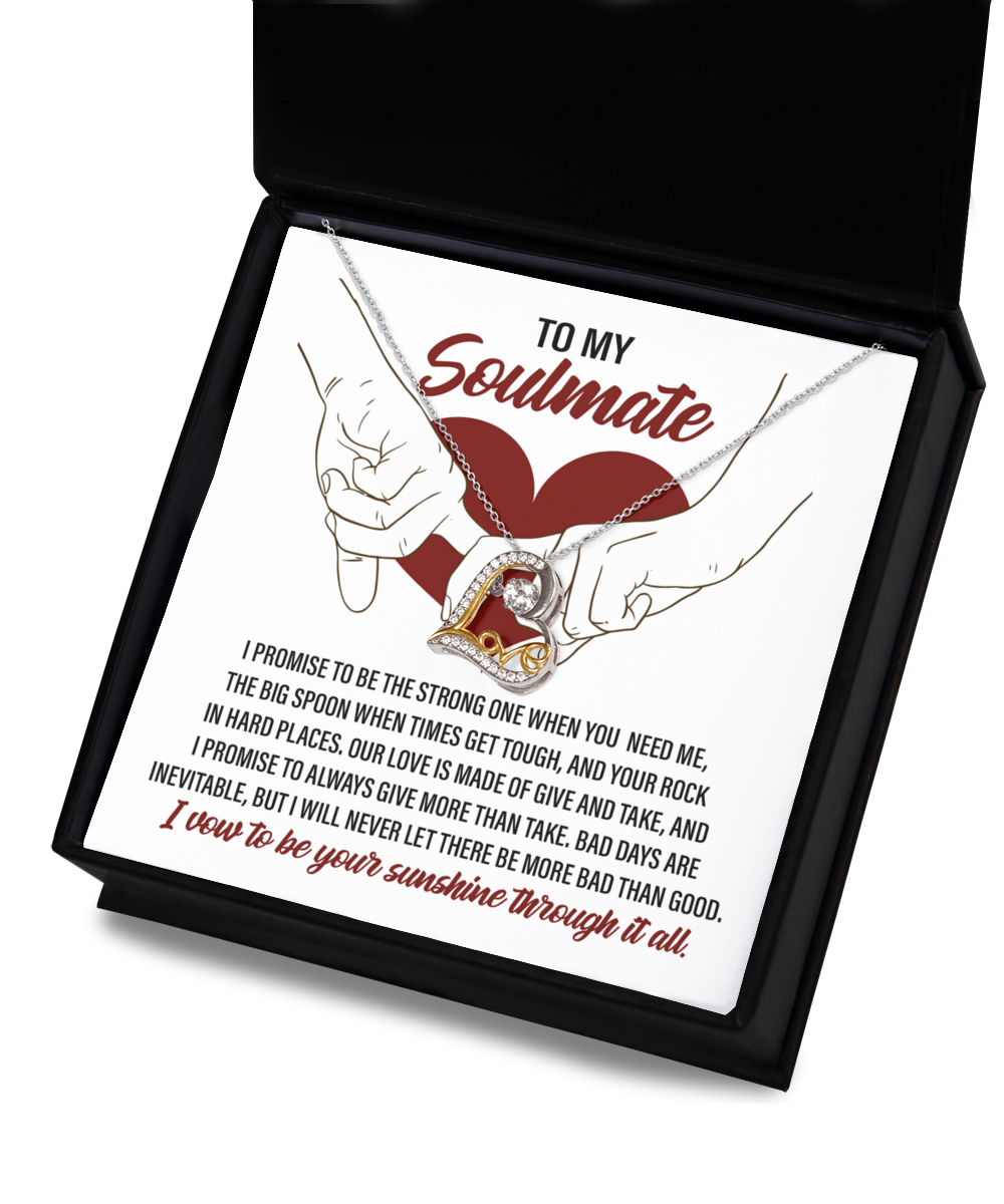 To My Soulmate I promise, Soulmate Gifts for Women Men, Anniversary Valentine Gift for Soulmate, Soulmate Necklace For Wife From Husband, Soulmate Gifts, Birthday Gifts For Wife, Birthday Gifts For Soulmate