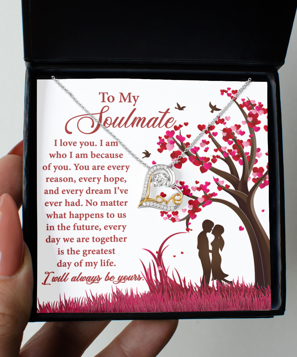 To My Soulmate Necklace The Greatest Day of My Life Gifts Ideas for Women Men Anniversary Valentine Gift Necklace For Wife From Husband Birthday Wedding New Baby