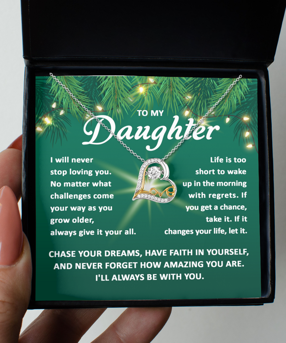 To My Daughter Chase Your Dreams, Gift Ideas, xmas, birthday, graduation, thanksgiving, new year, christmas