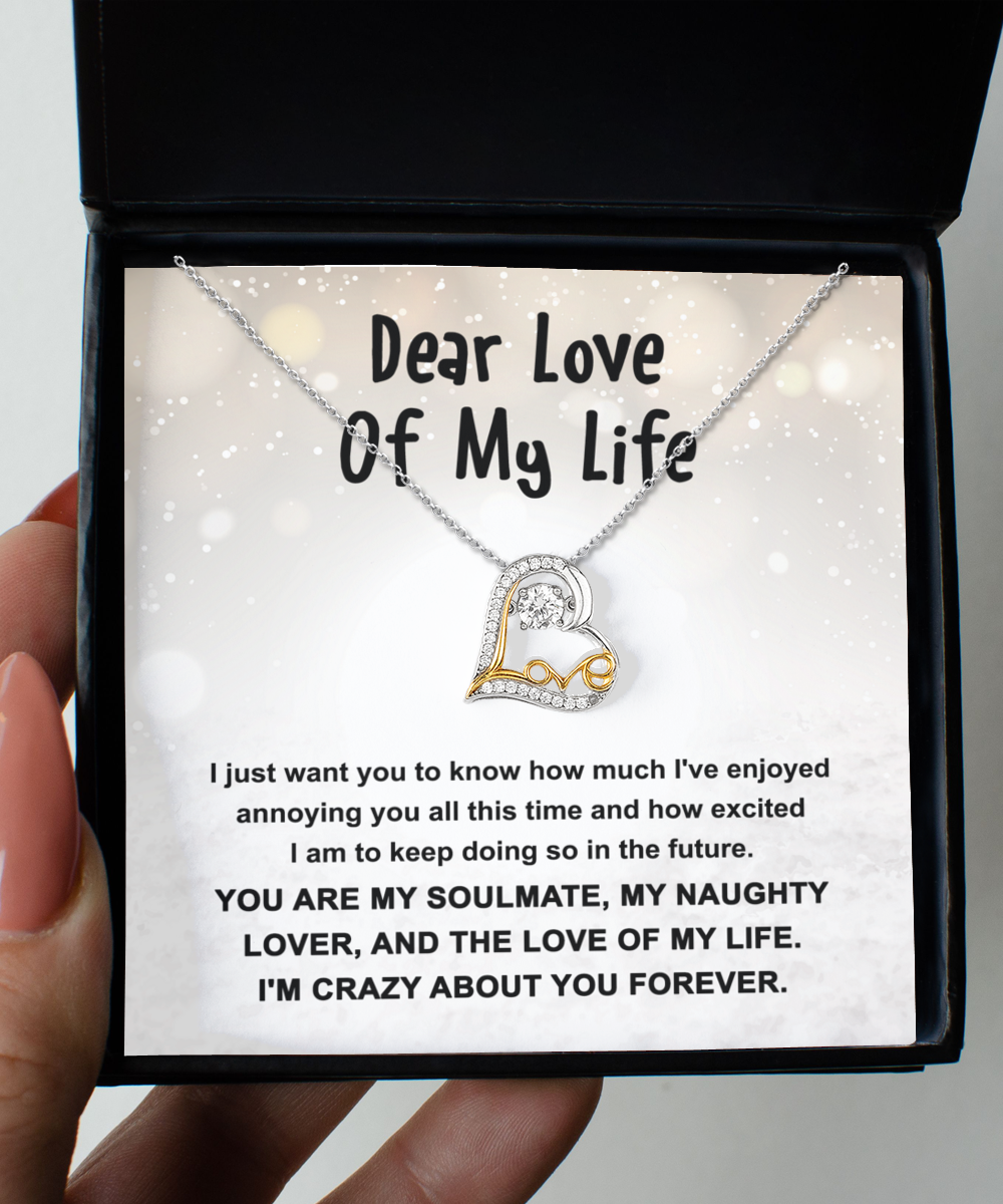 Dear of My Life Necklace, Soulmate Gifts for Women Men, Anniversary Valentine Gift for Soulmate, Necklace For Wife From Husband, Birthday Gifts For Wife, Birthday Gifts For Soulmate, Wife Birthday Gift Ideas