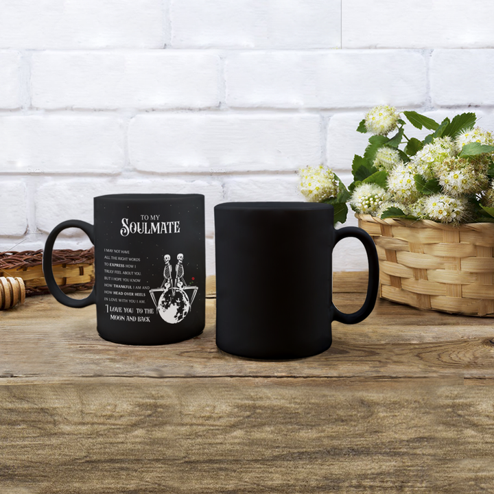 Halloween mug - To My Soulmate: Love You To the Moon and Back